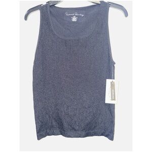 FRENCH LAUNDRY- seamless black tank top size SMALL/MEDIUM